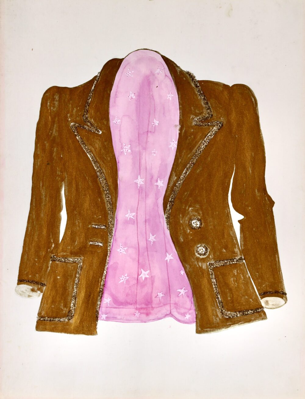 Dolores Wyss "Rosagoldene Glitterjacke", 1974